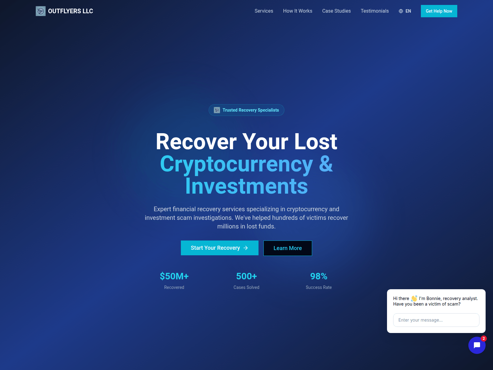 Screenshot of outflyersllc.com