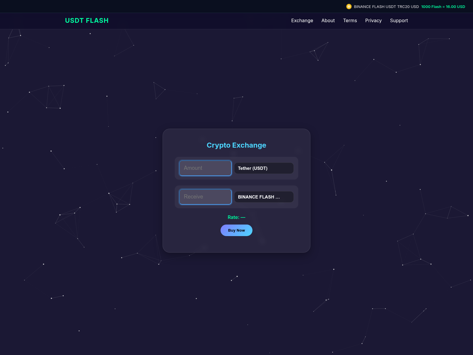 Screenshot of usdtflash.us