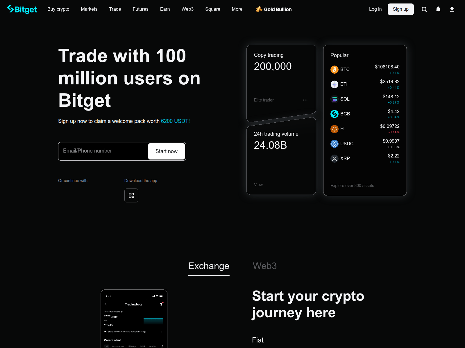 Screenshot of web3bitget.xyz