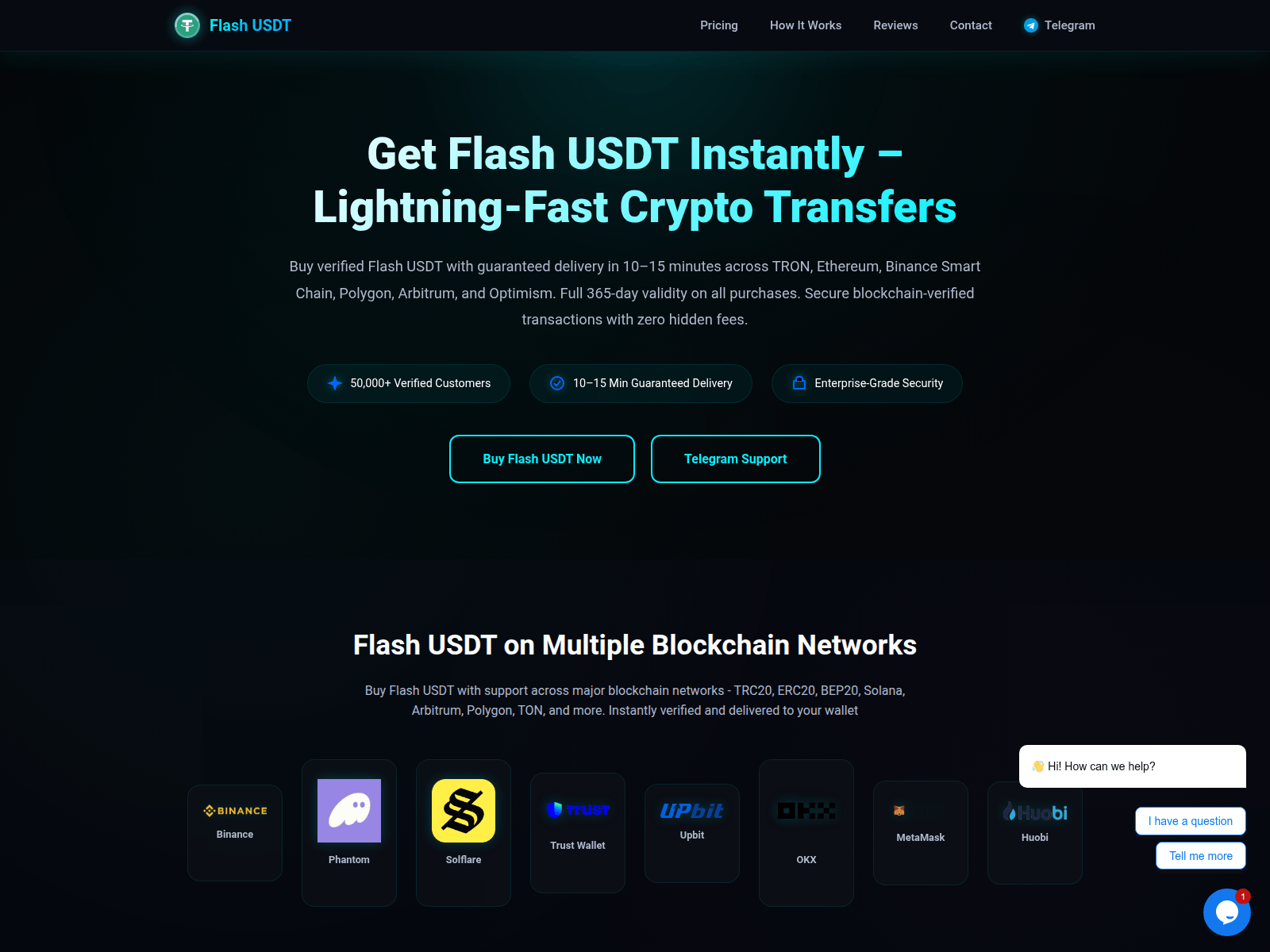 Screenshot of www.flashusdtbinance.shop