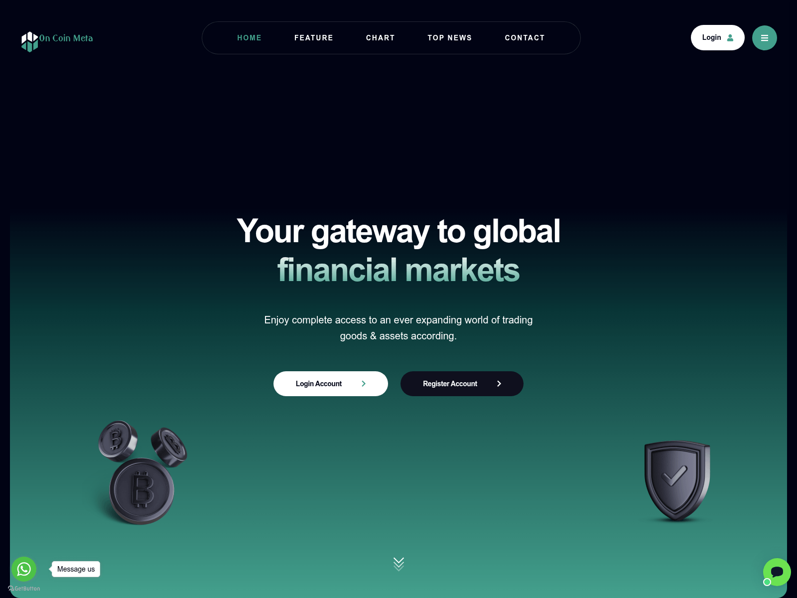 Screenshot of www.upcoinmeta.com
