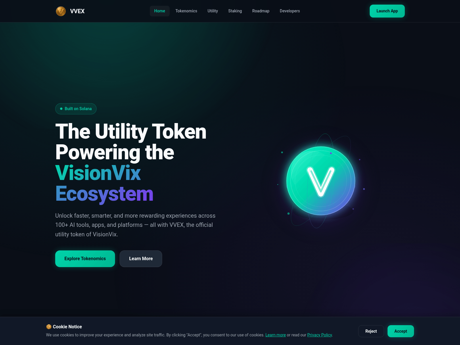 Screenshot of www.vvexcoin.com