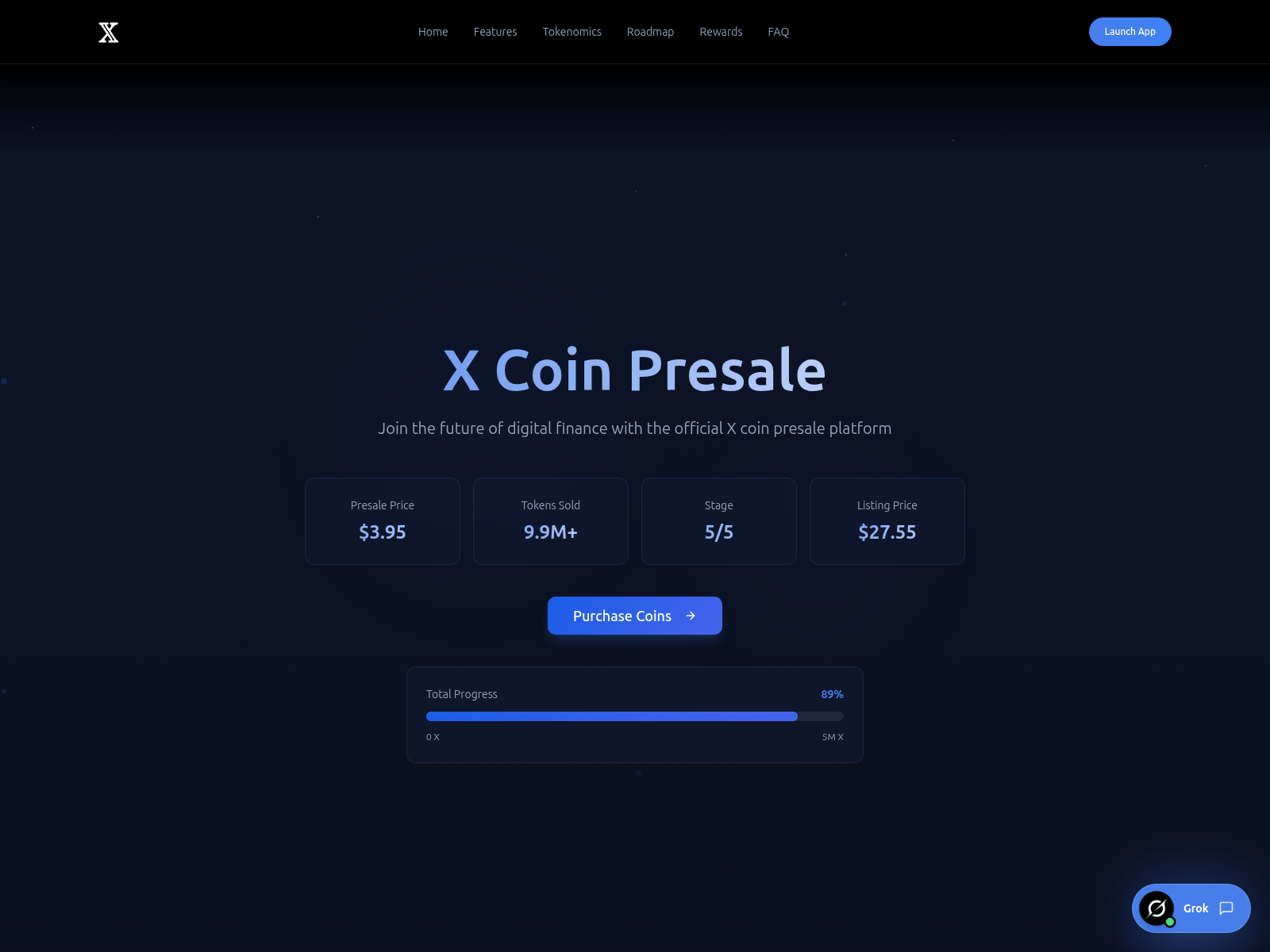 Screenshot of xcoin-trade.io