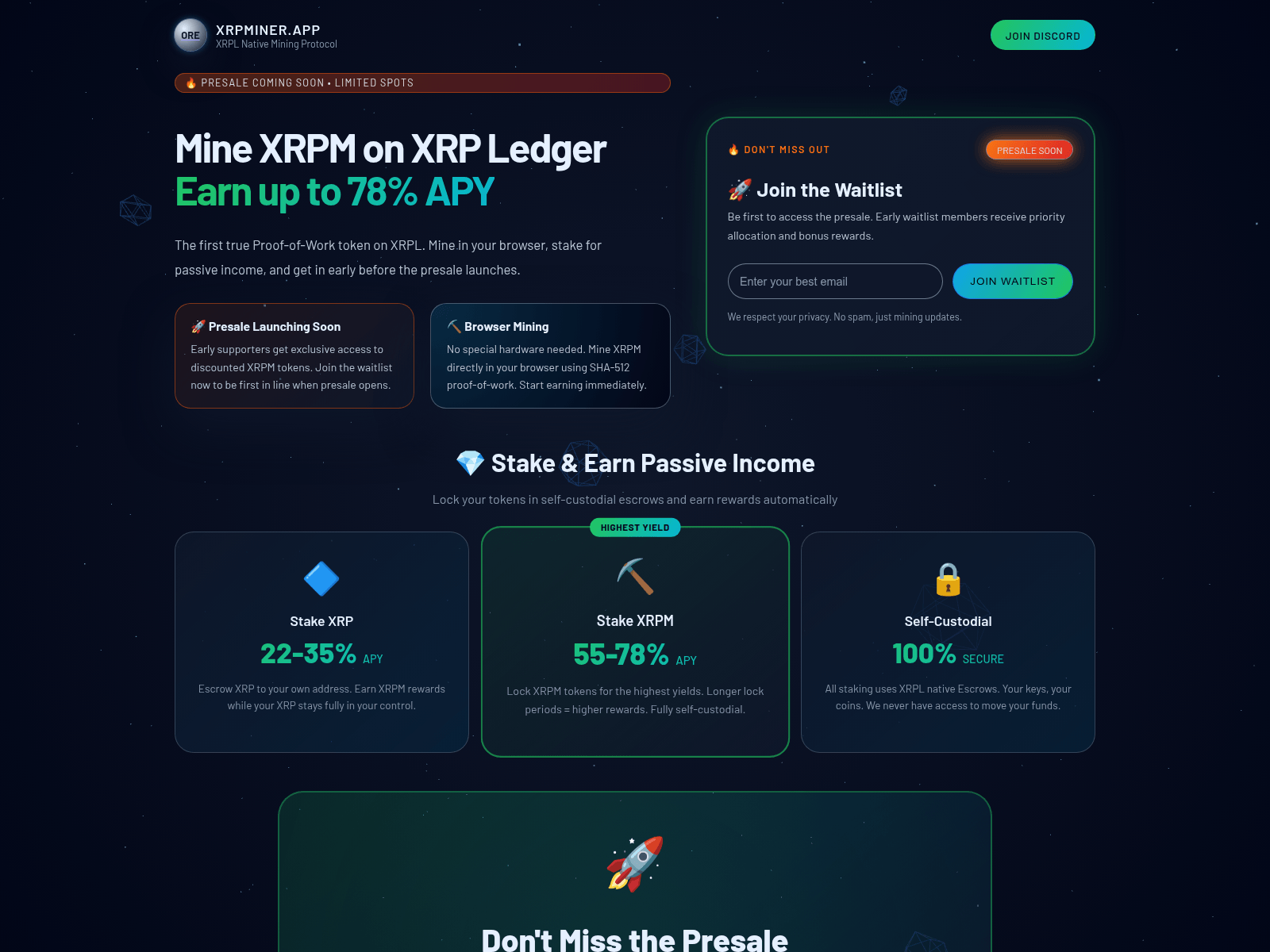 Screenshot of xrpminer.app
