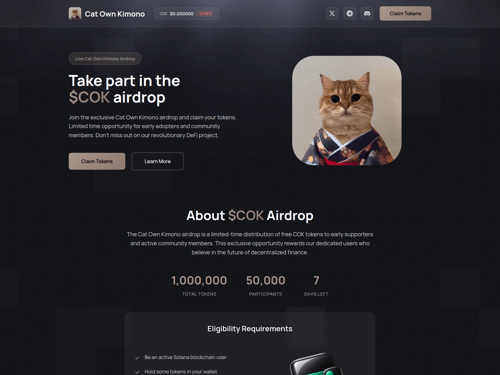 Screenshot of event-cok.fun