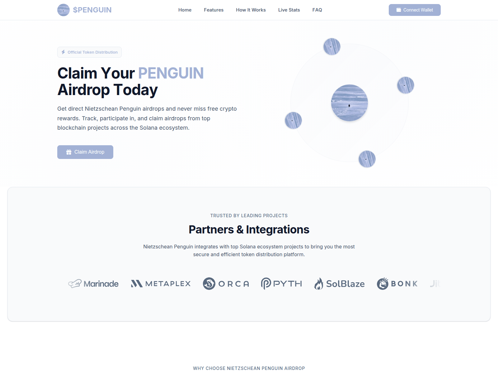 Screenshot of penguin.solchain.cc