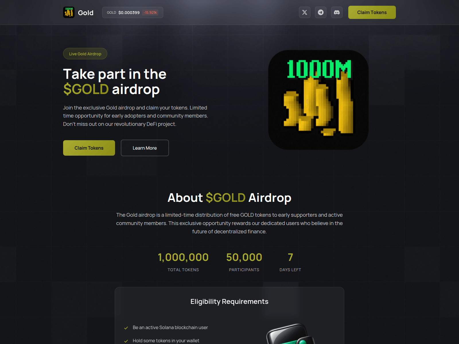 Screenshot of event-gold.fun