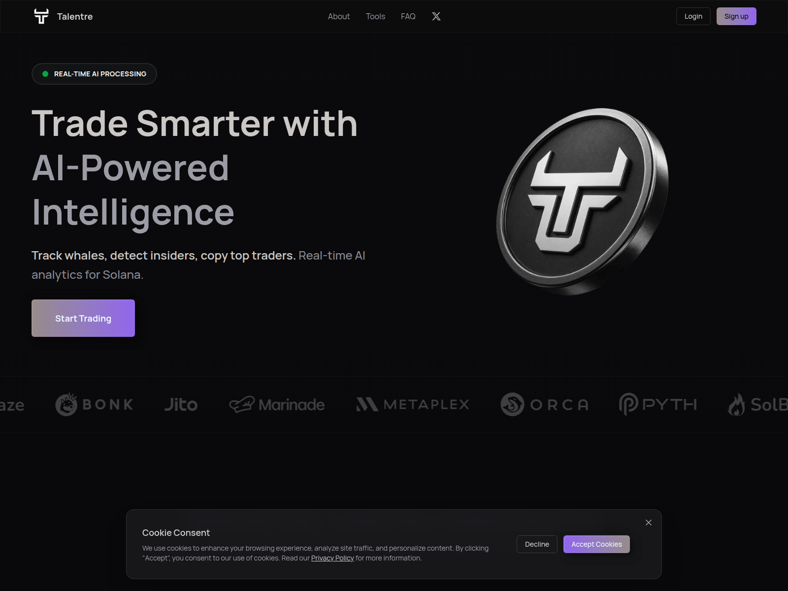 Screenshot of talentre.io