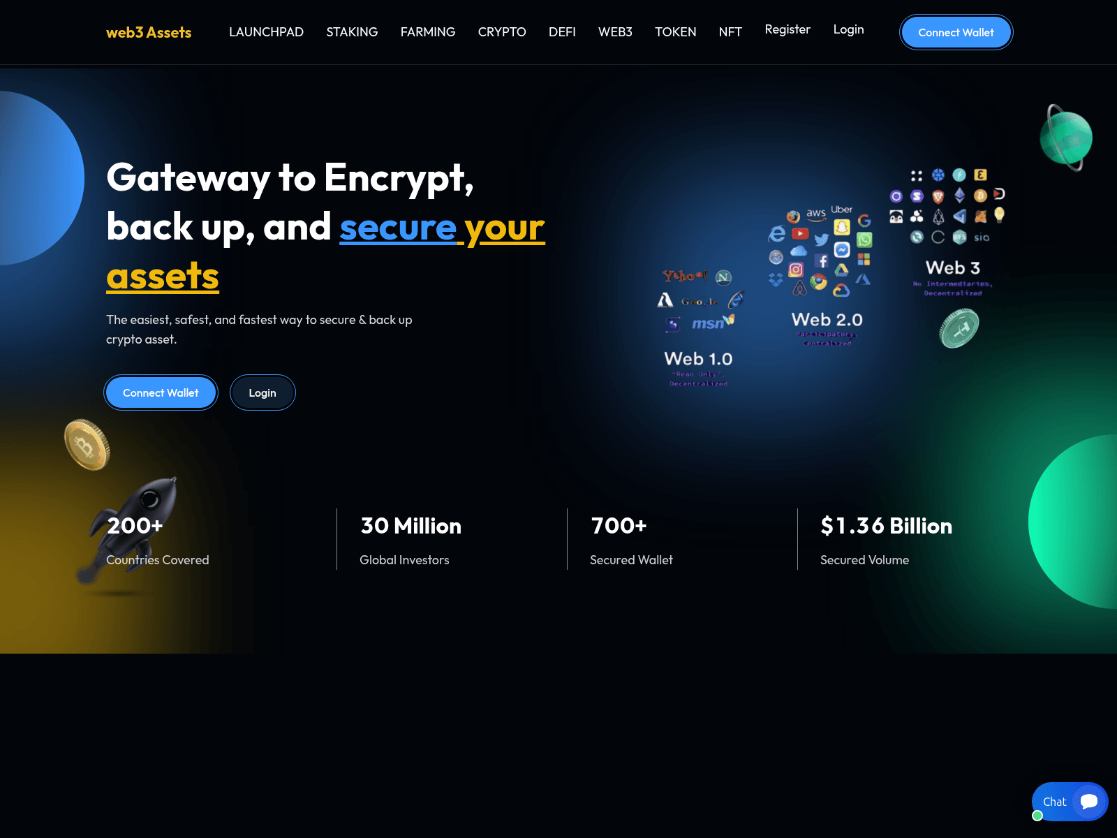 Screenshot of web3-assets.net