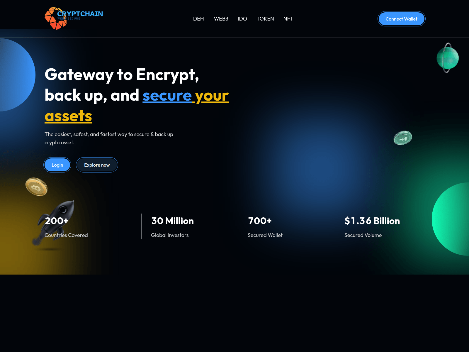 Screenshot of www.cryptchainweb3secure.pro