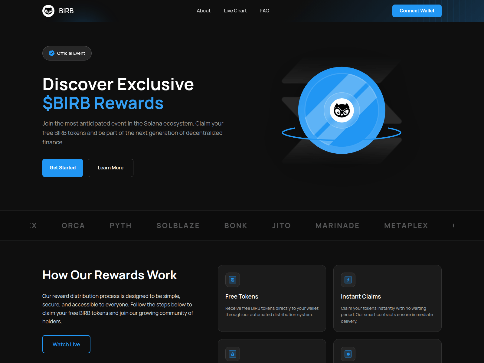Screenshot of birbrewards.com