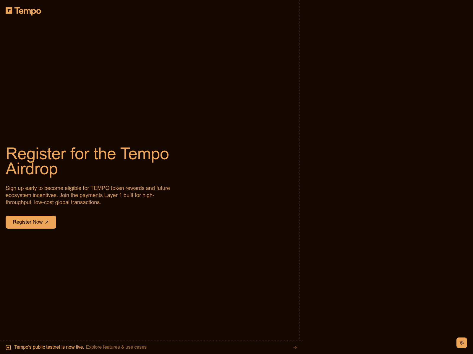 Screenshot of tempo-rewards.xyz