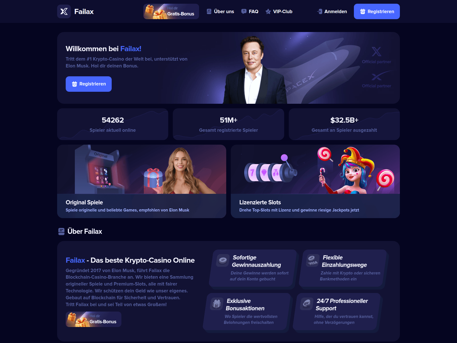 Screenshot of failax.com