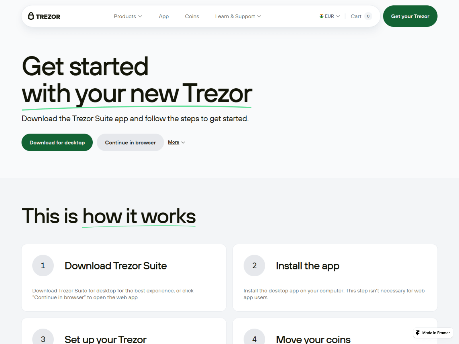 Screenshot of startio-trzor-us.framer.ai