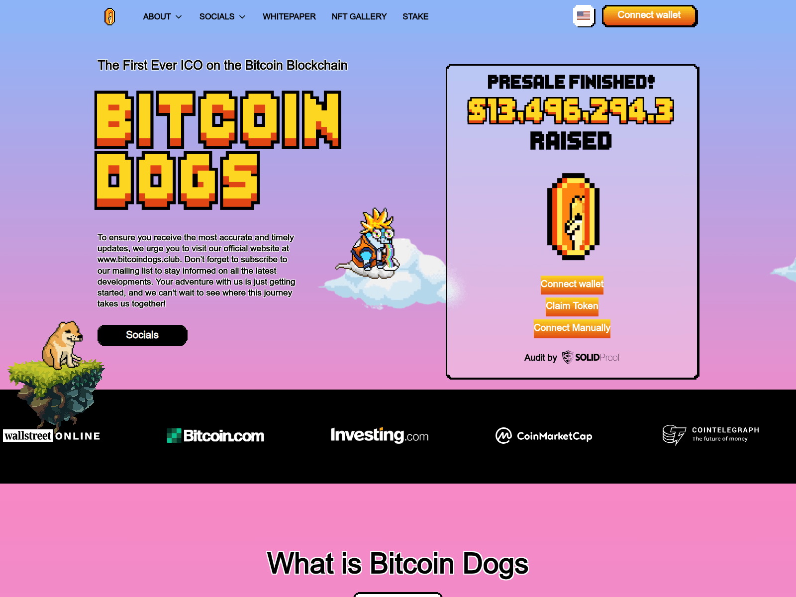 Screenshot of bitcoindogeclaim.pages.dev