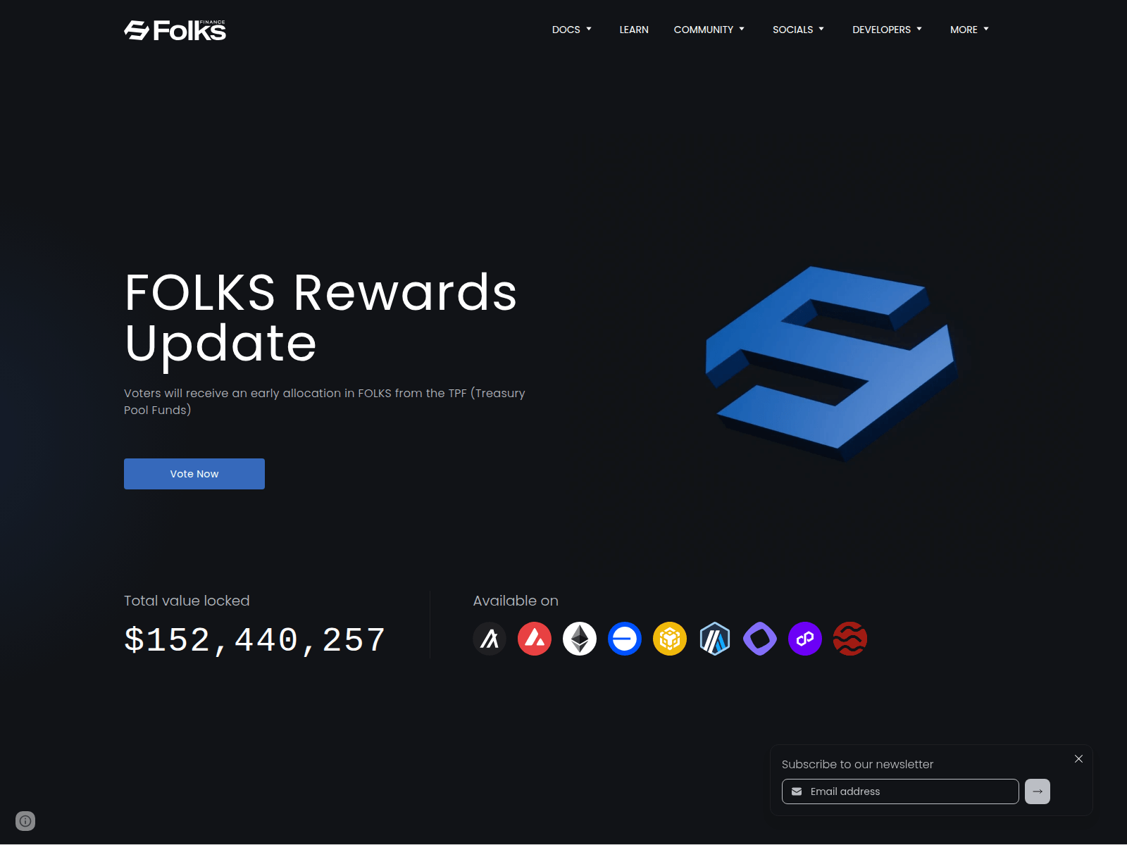 Screenshot of vote-folks.xyz