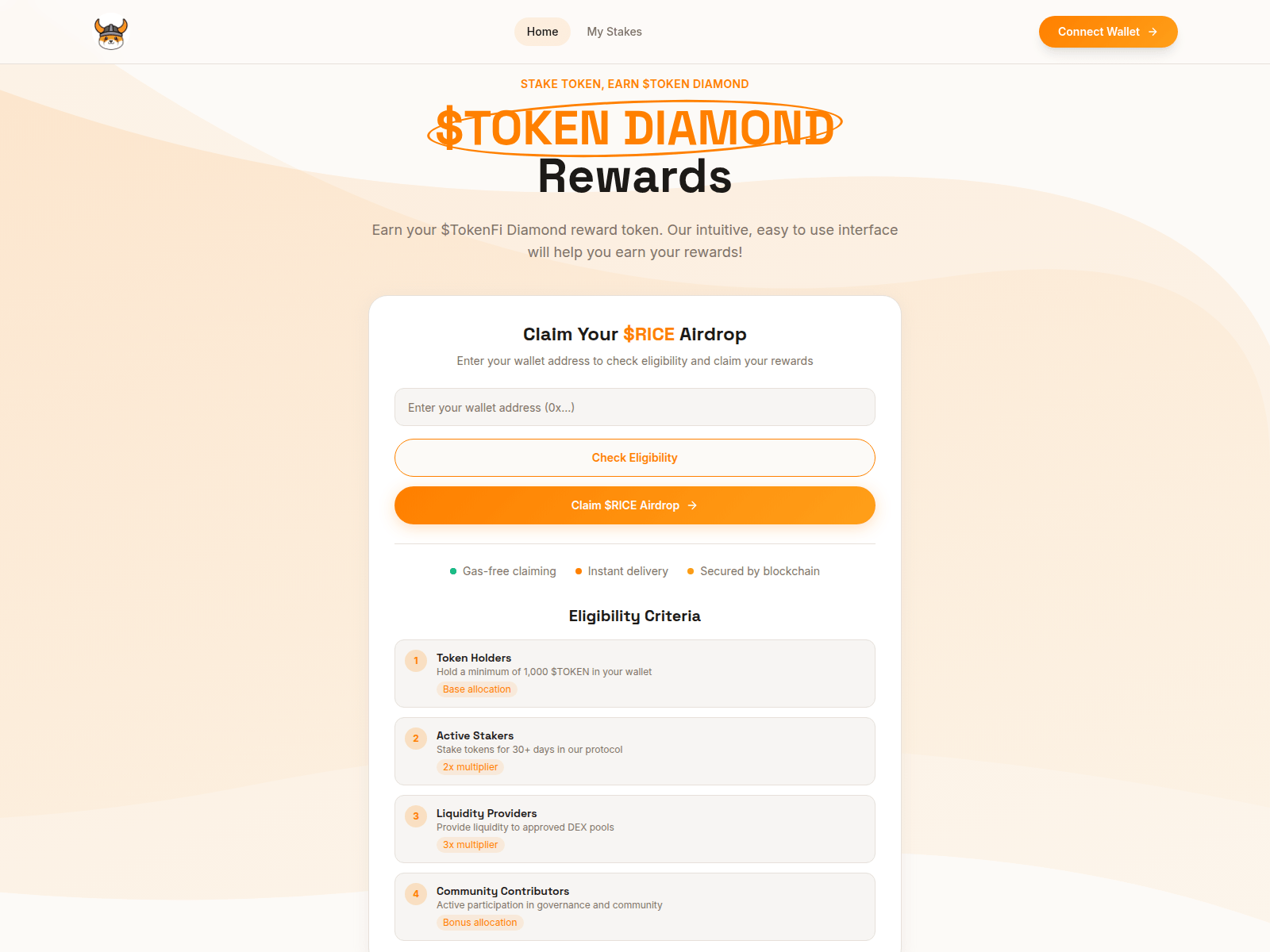Screenshot of tokenfidiamondhand.com