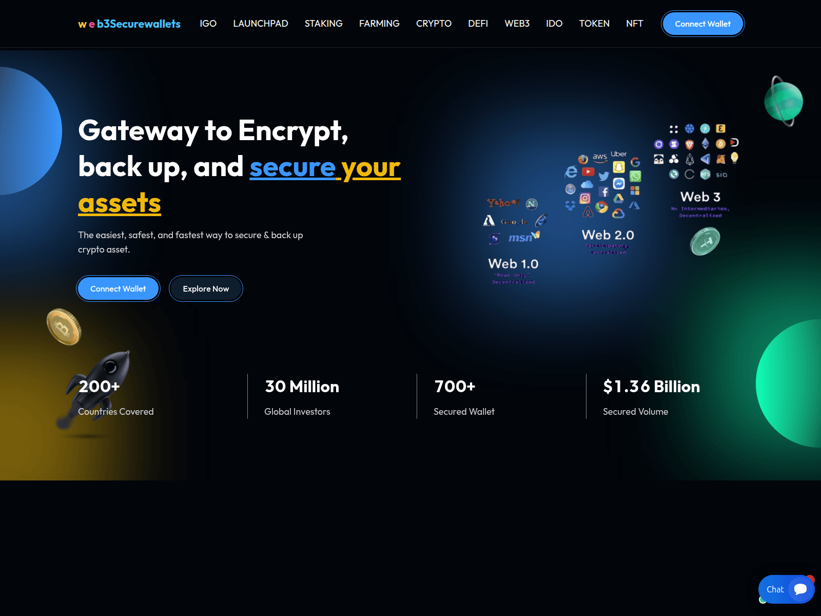 Screenshot of web3securewalletencrypt.com