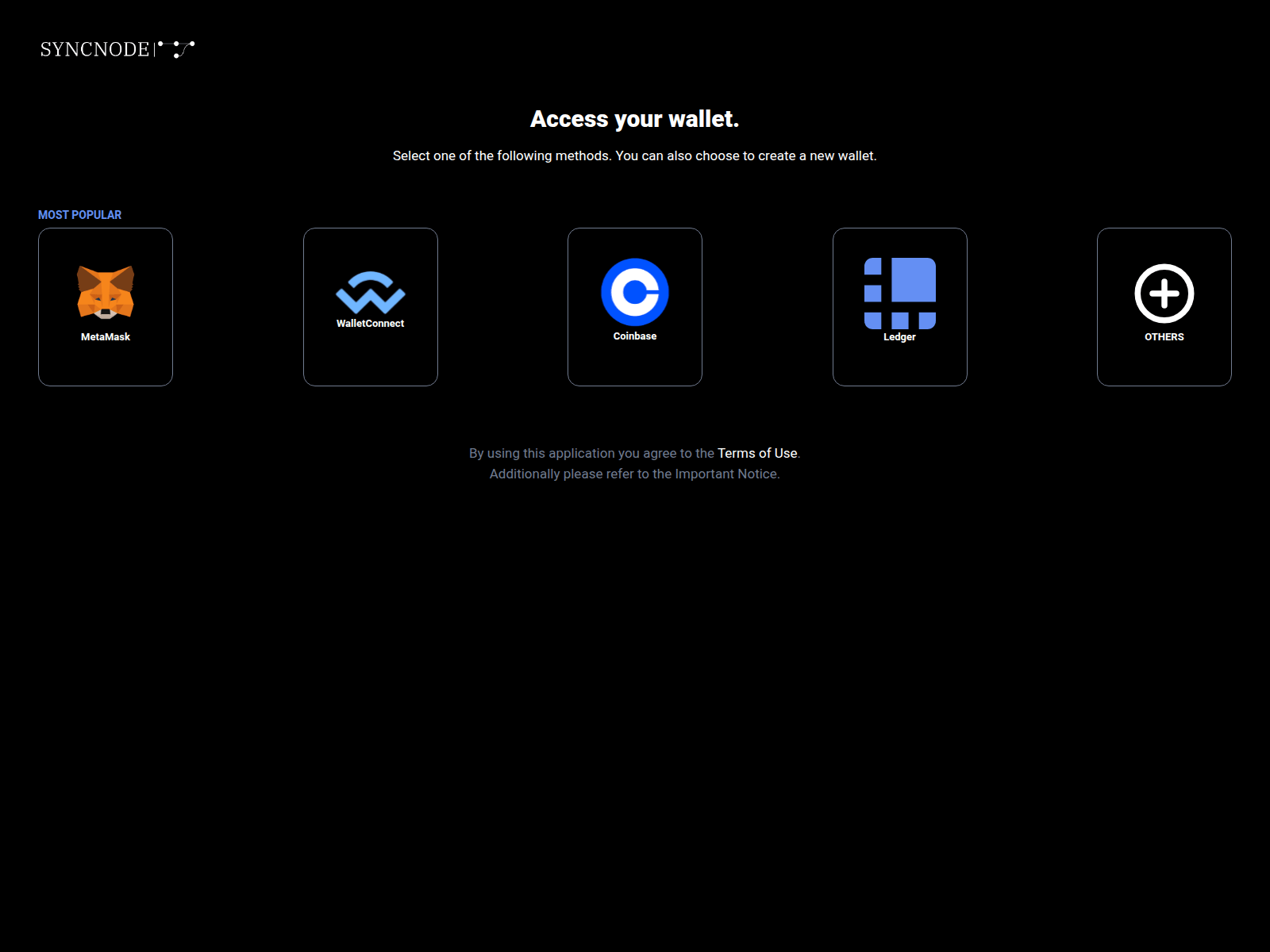 Screenshot of syncnodehub.com