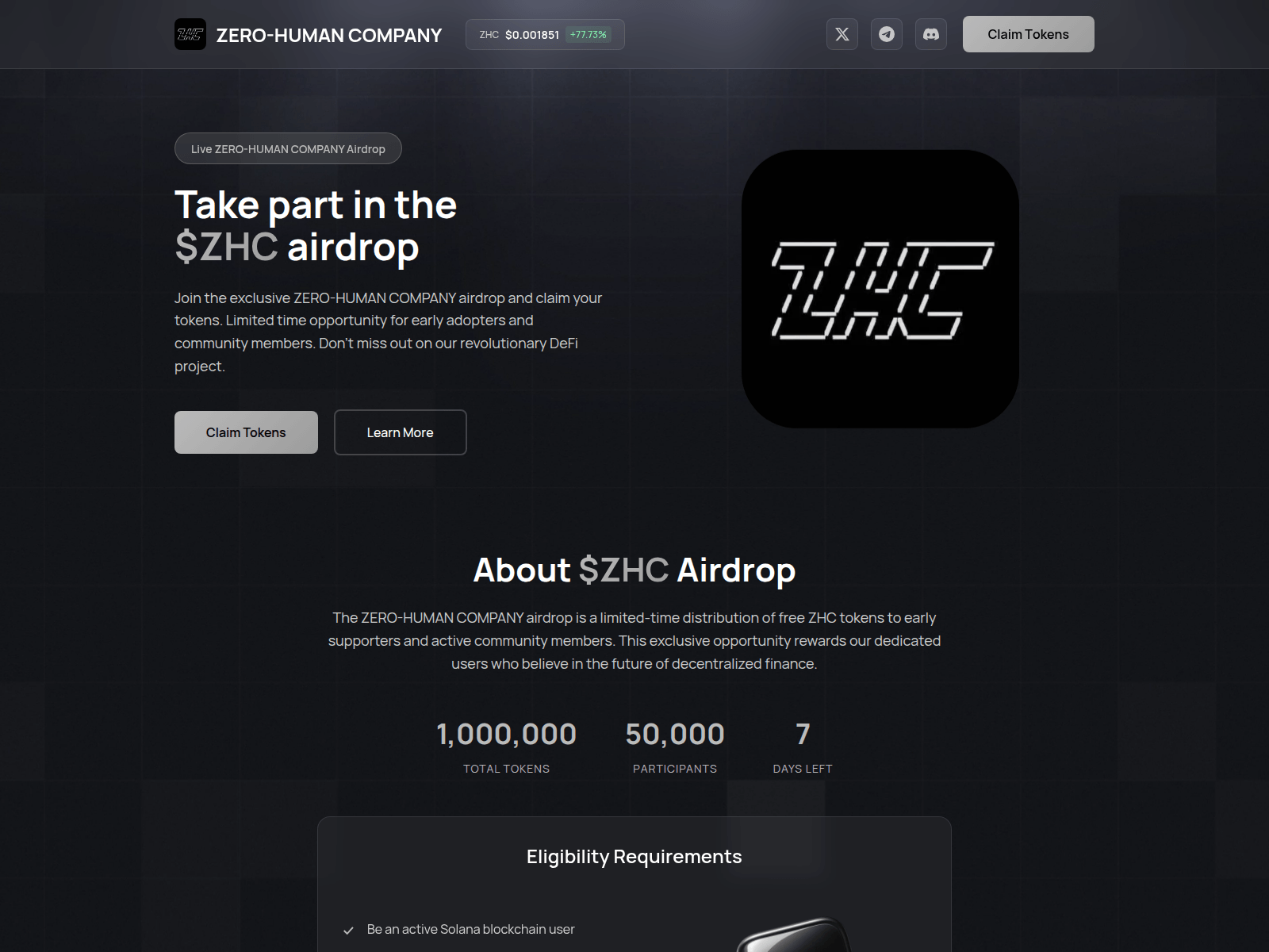 Screenshot of event-zhc.fun