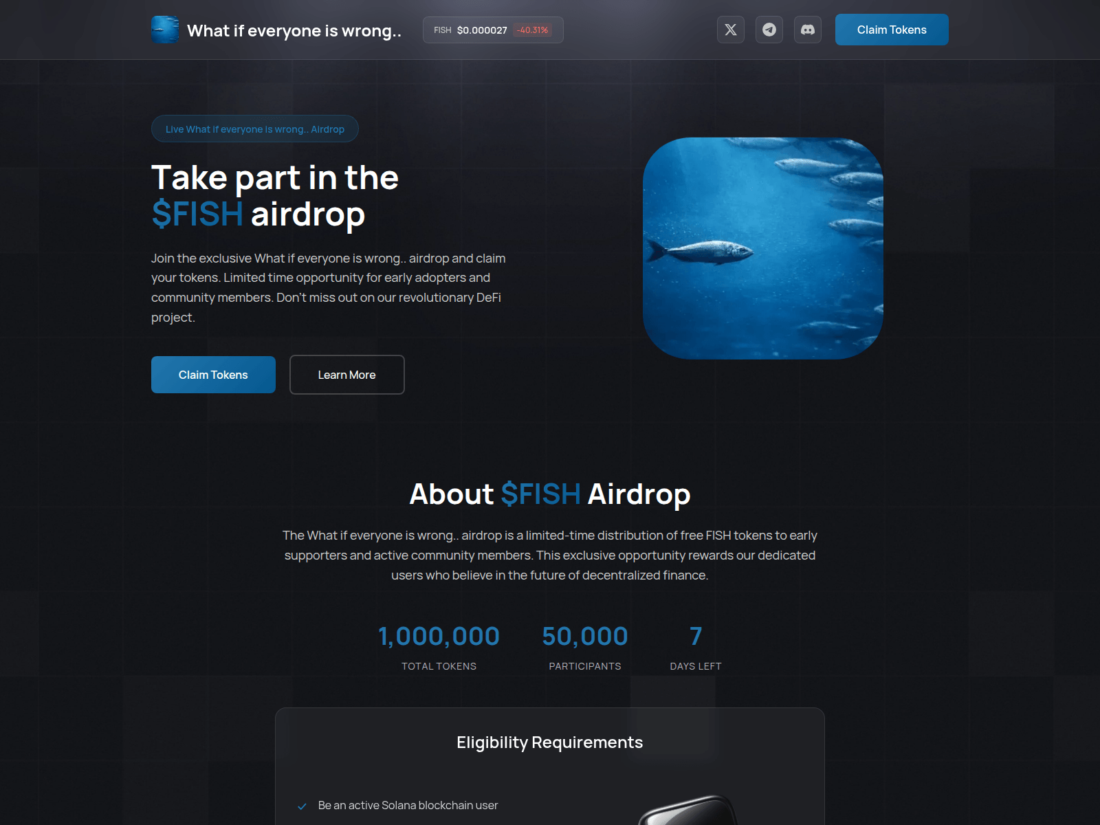 Screenshot of fish-event.fun