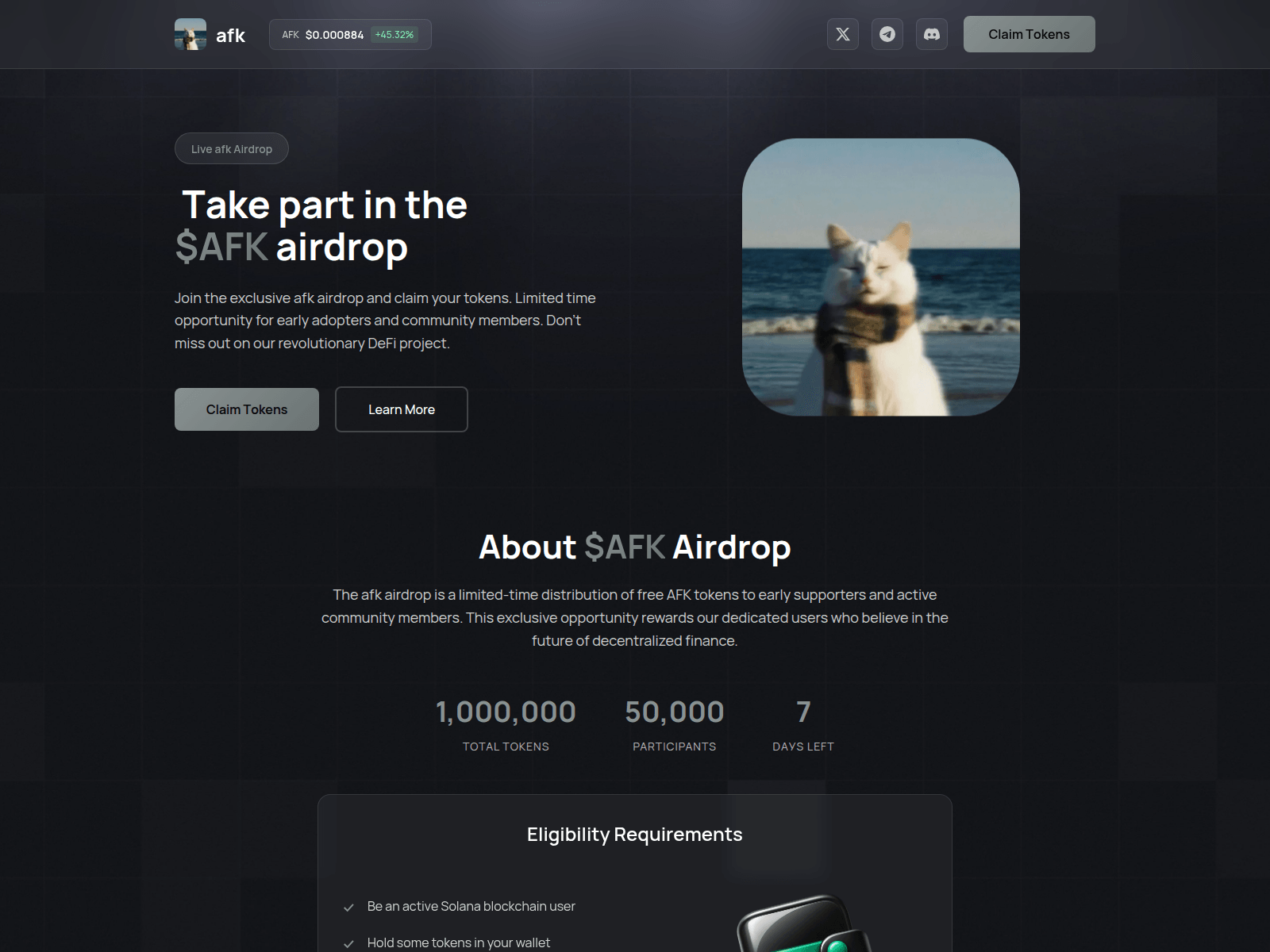 Screenshot of event-afk.fun