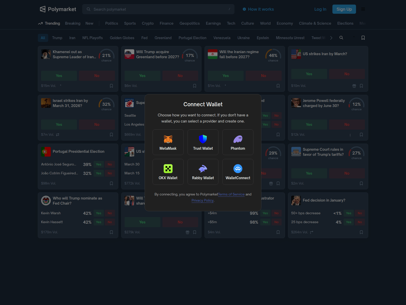 Screenshot of polymarket-login.at