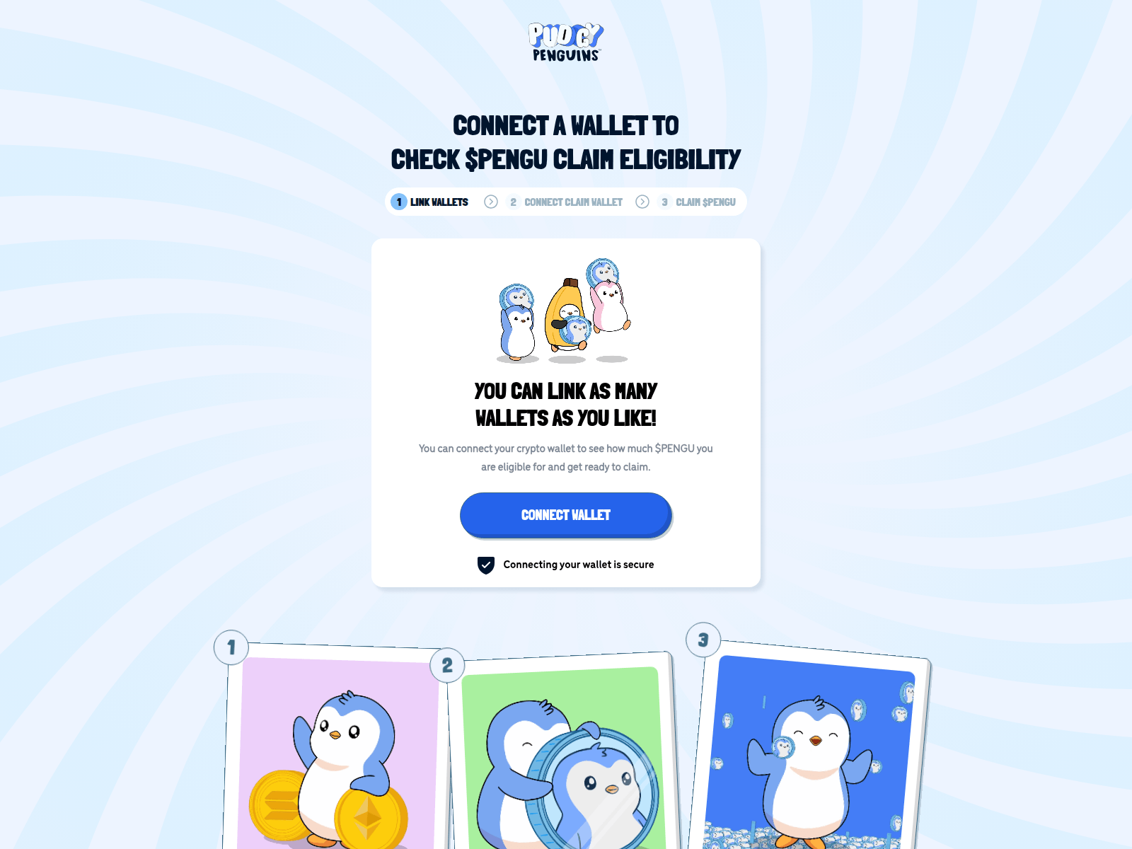 Screenshot of pudgypenguin.finance