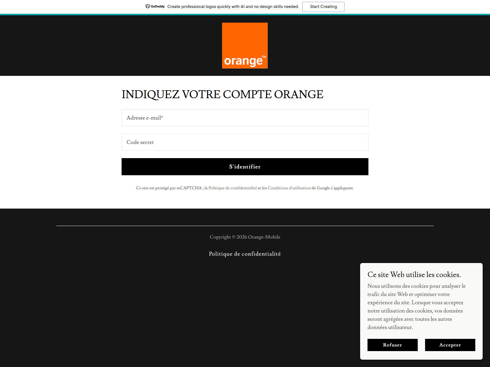 Screenshot of site-c3b04ecv1.godaddysites.com