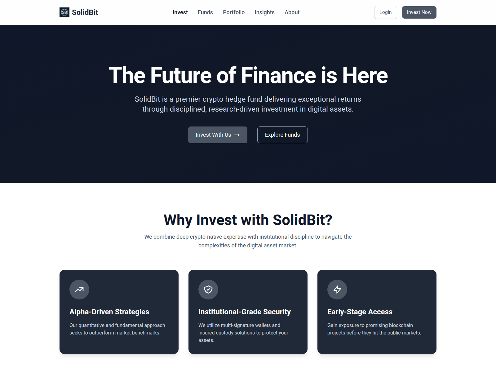 Screenshot of solidbitcapital.xyz