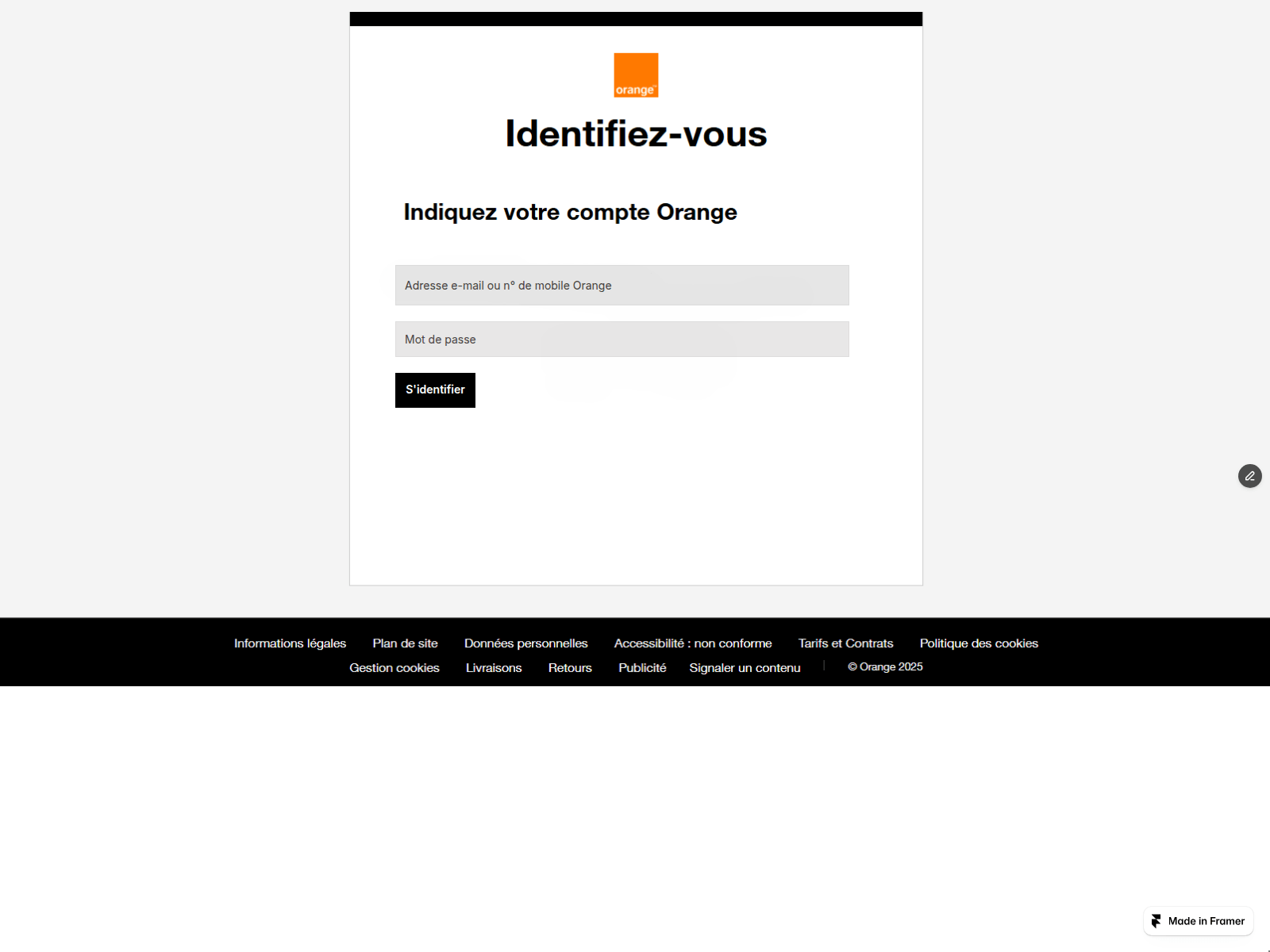 Screenshot of affable-arrow-439402.framer.app