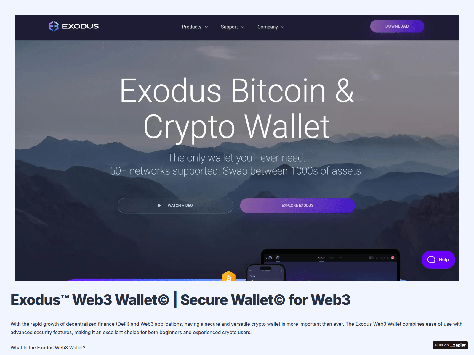 Screenshot of exdos-us-en.zapier.app