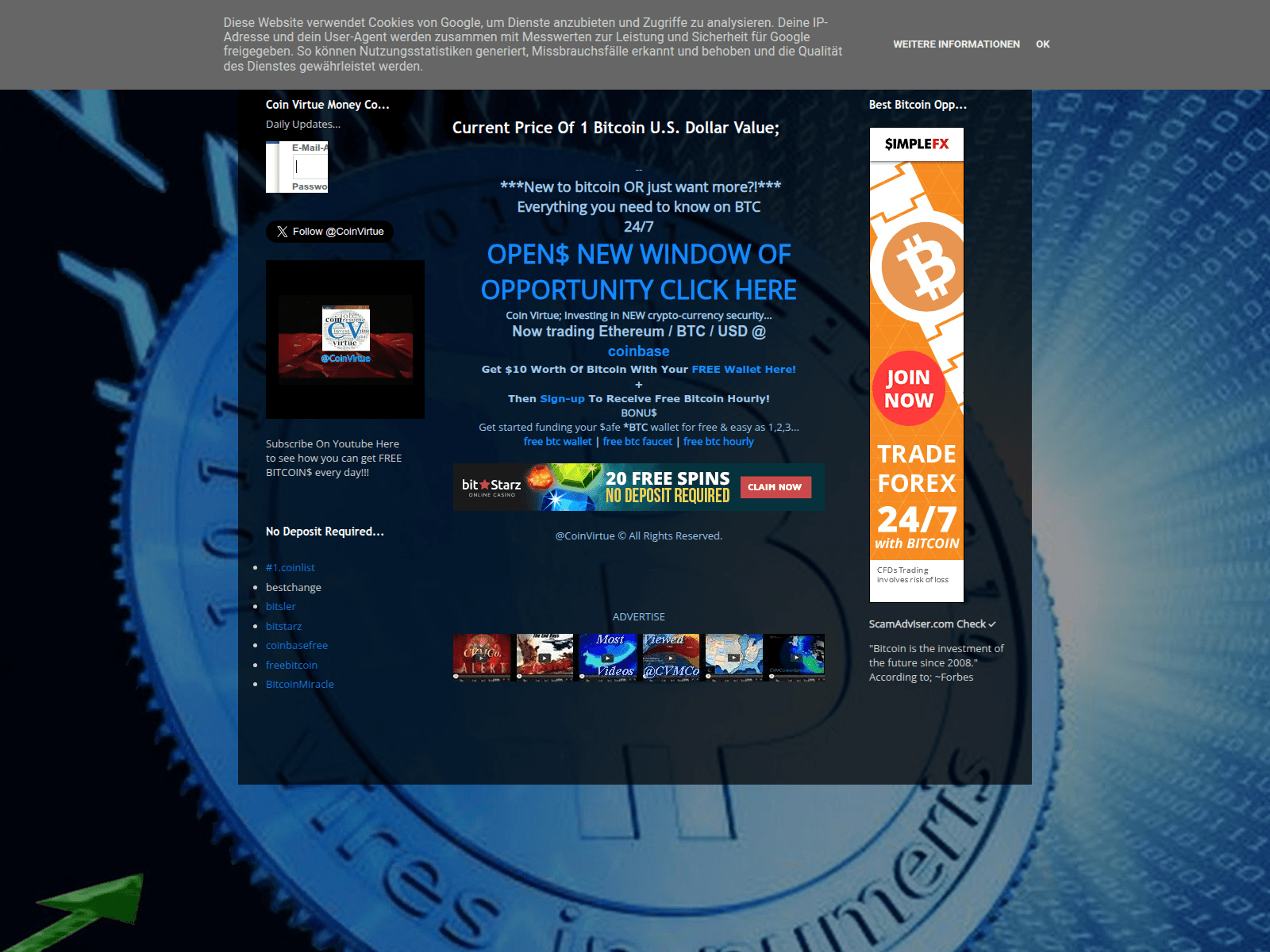 Screenshot of coin-virtue.blogspot.be