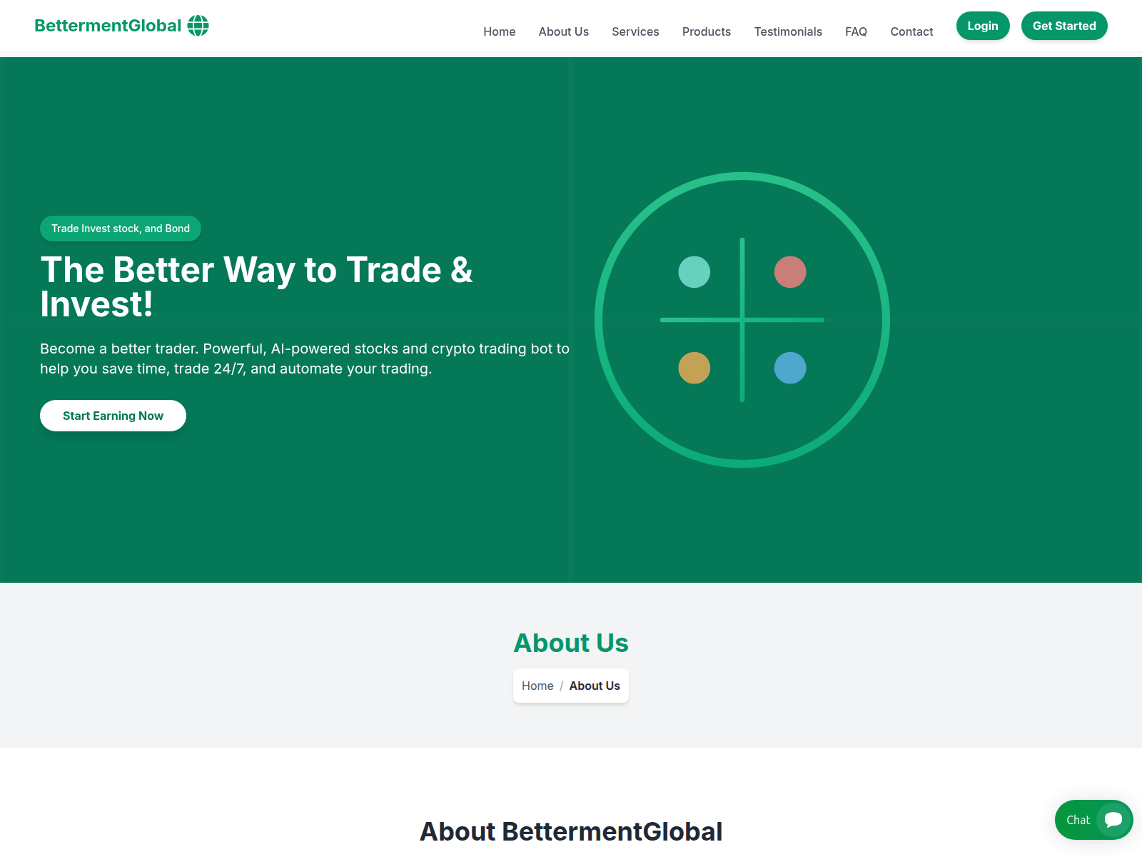 Screenshot of bettermentglobal.com