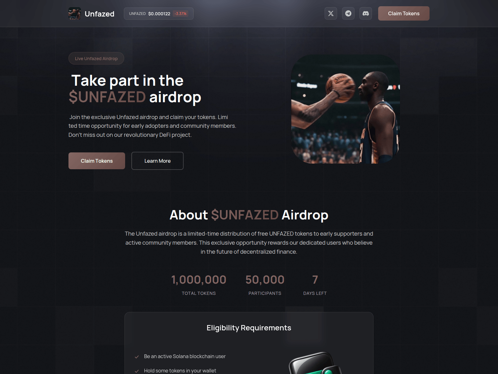 Screenshot of event-unfazed.fun