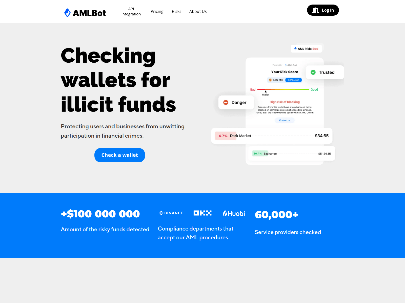 Screenshot of aml.ink