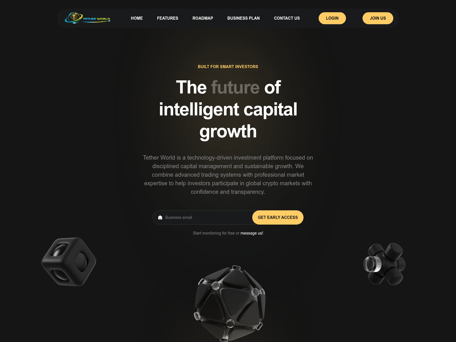 Screenshot of tetherworld.live
