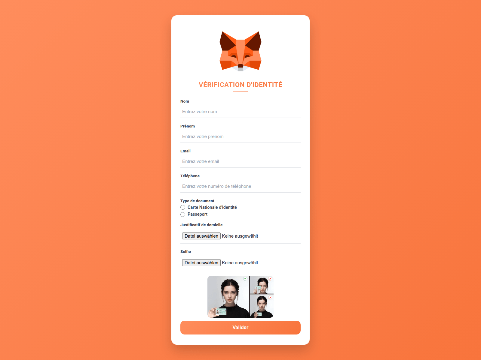 Screenshot of metamask-kycaml.com