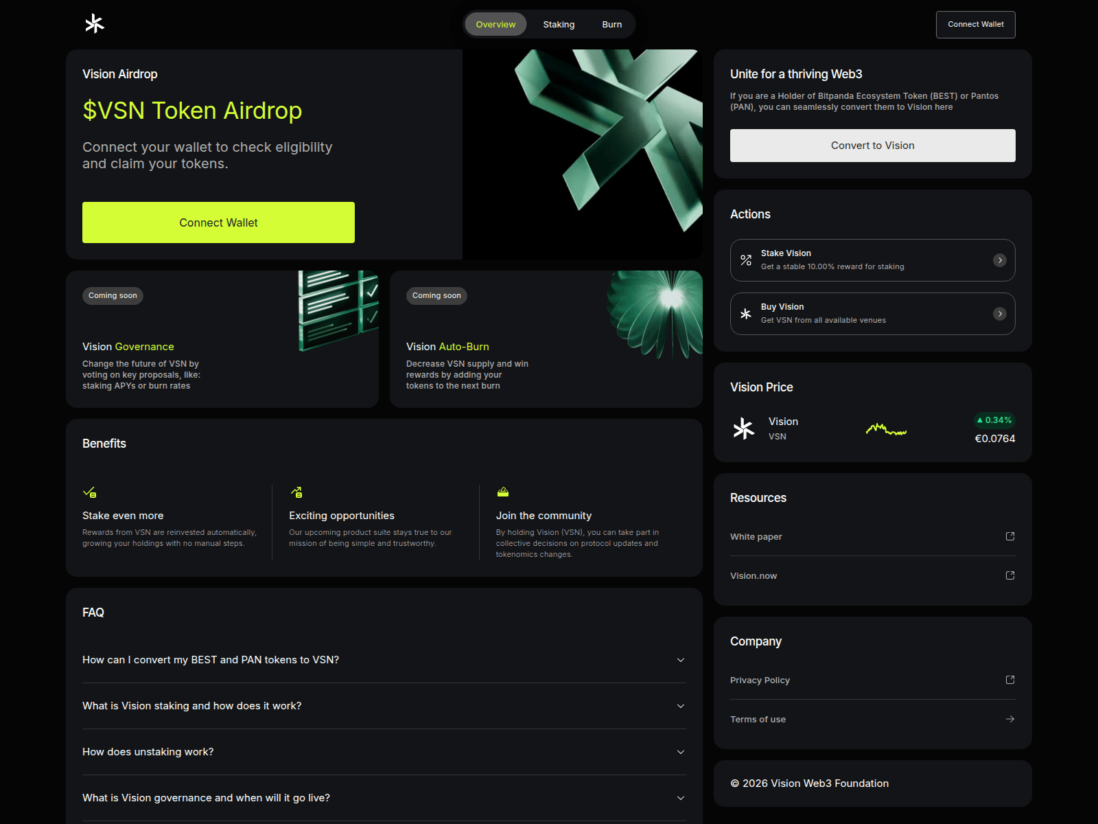 Screenshot of claims-vision.xyz