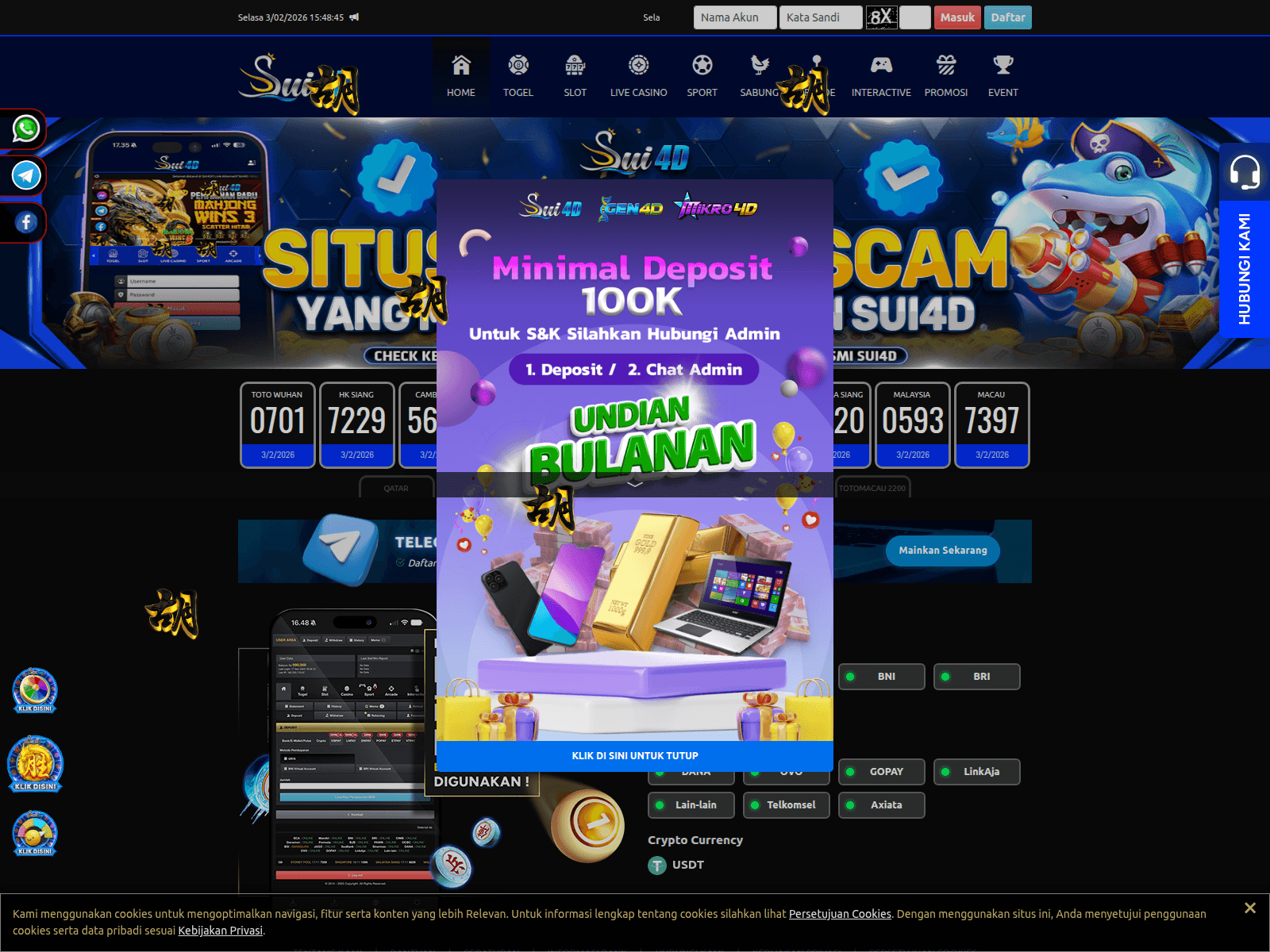Screenshot of sui4polkadot.com