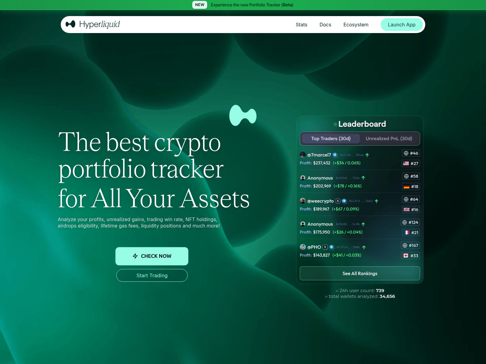 Screenshot of hyperliquid-filters.xyz