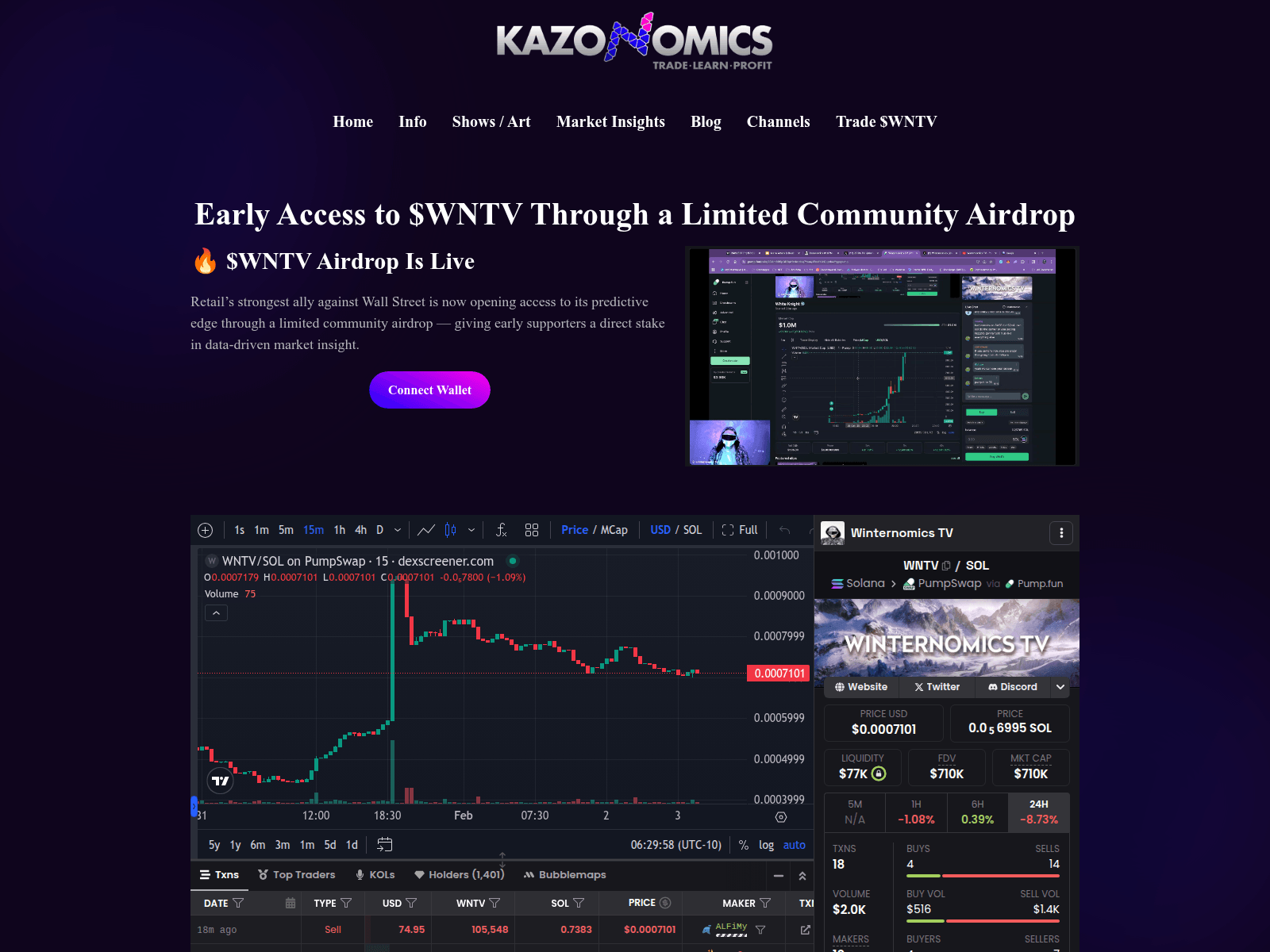 Screenshot of airdrop-kazonomics.com