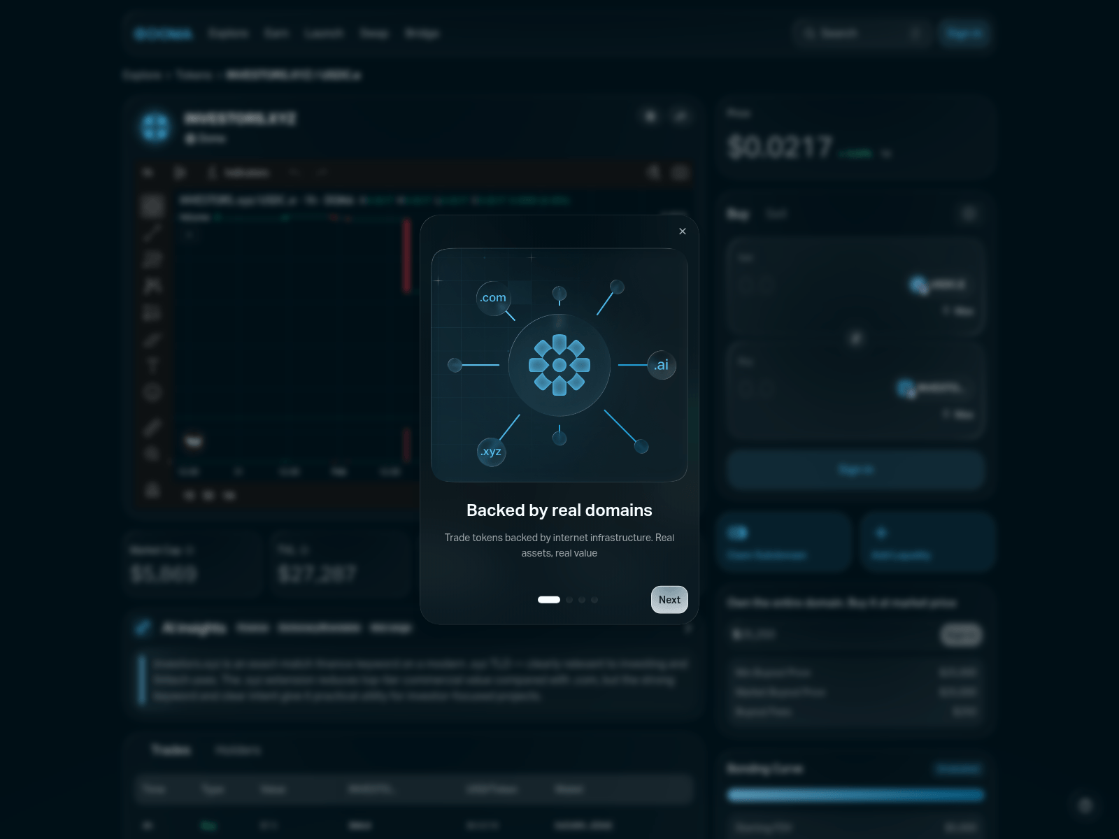 Screenshot of airdrop-register.investors.xyz