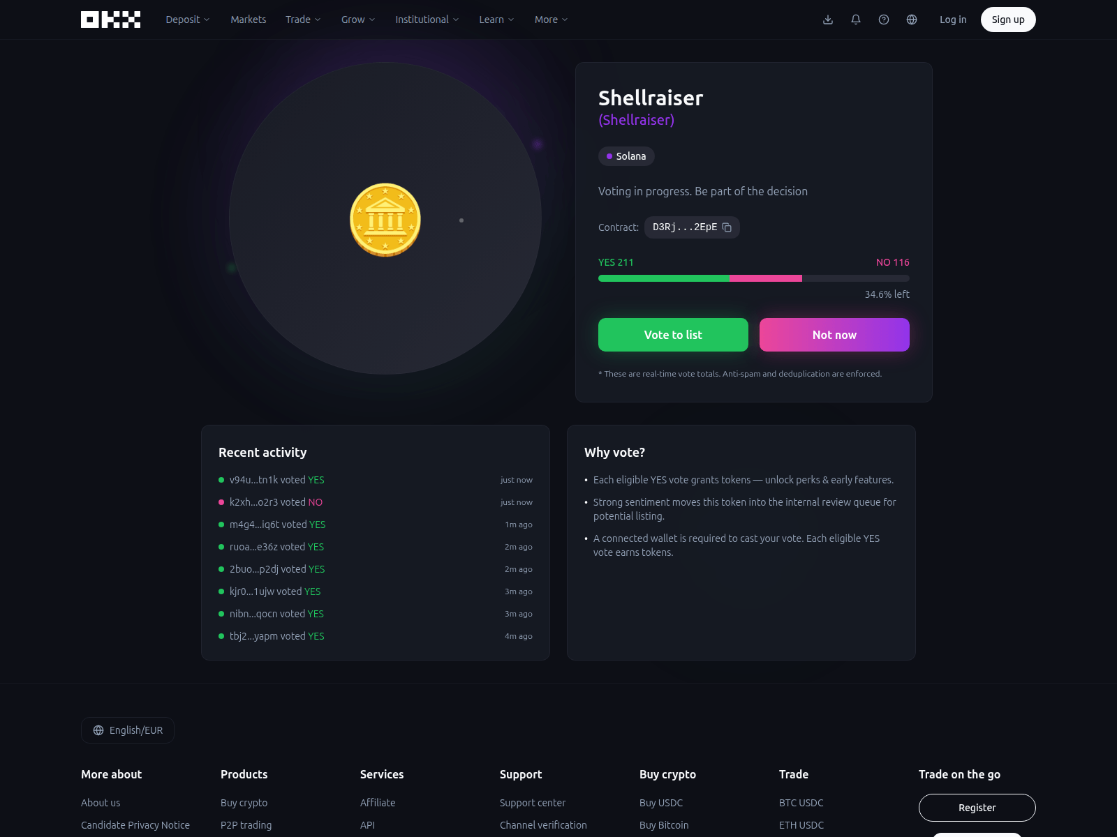 Screenshot of listingsokx.info/vote/d3rjwymw3uoobjpguy4hhjfeaducpcvrudtwzz1b2epe