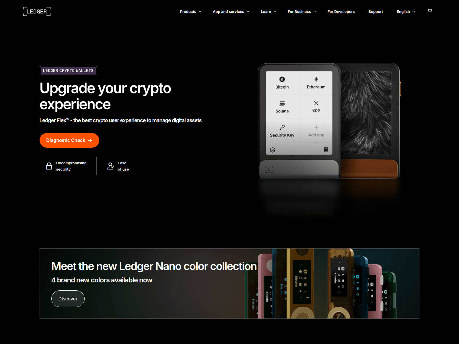 Screenshot of ledgermobile.app