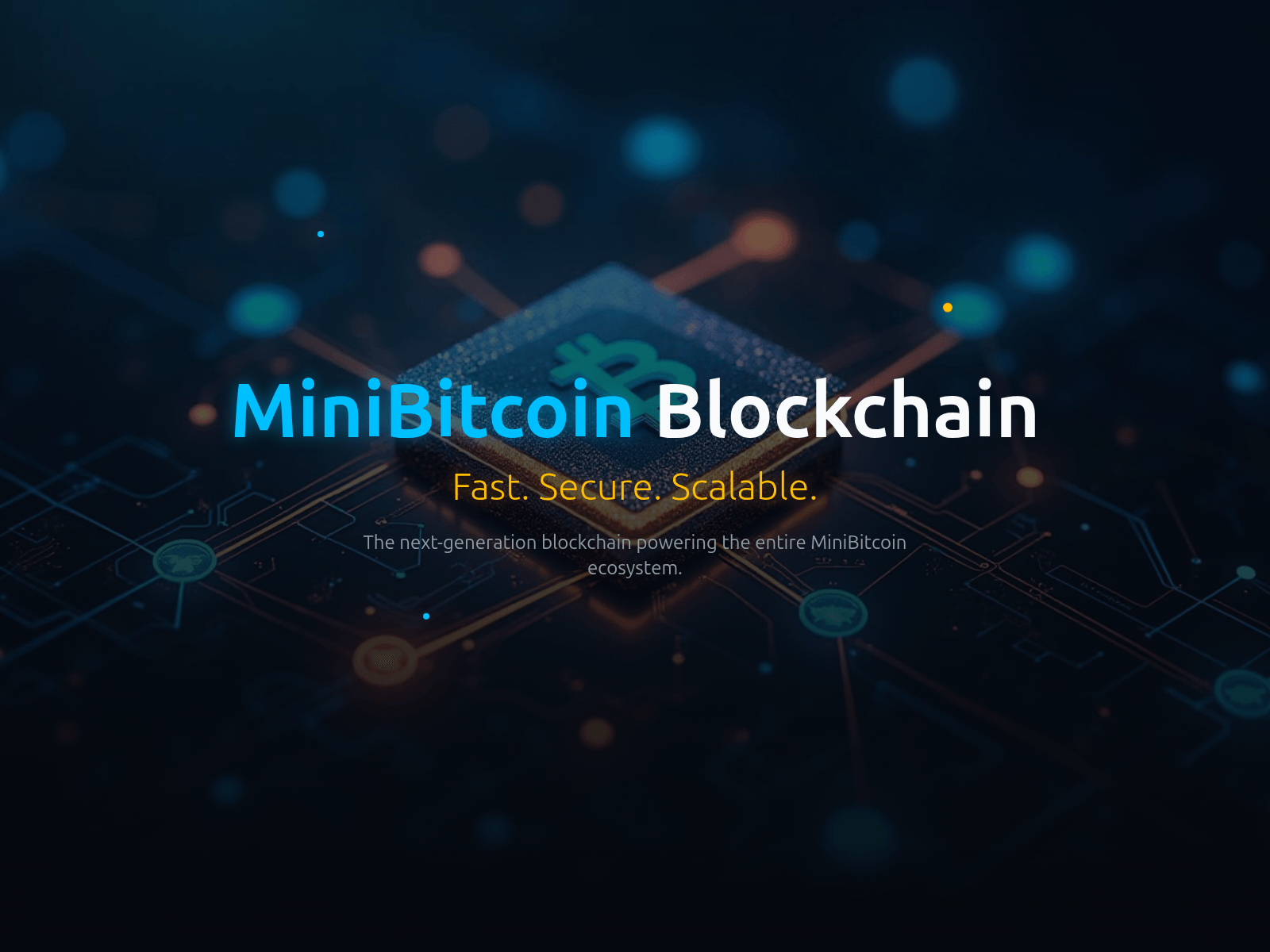 Screenshot of blockchain.minibitcoin.live