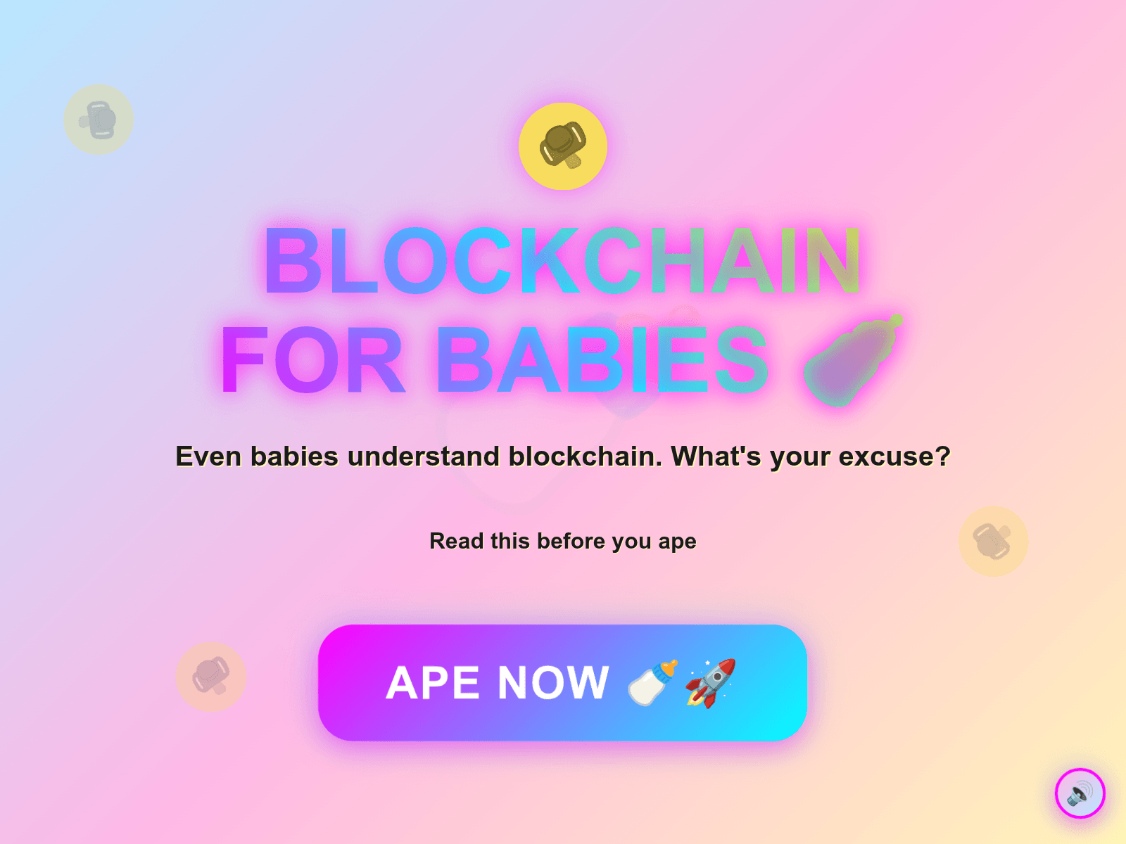Screenshot of blockchainbabies.xyz