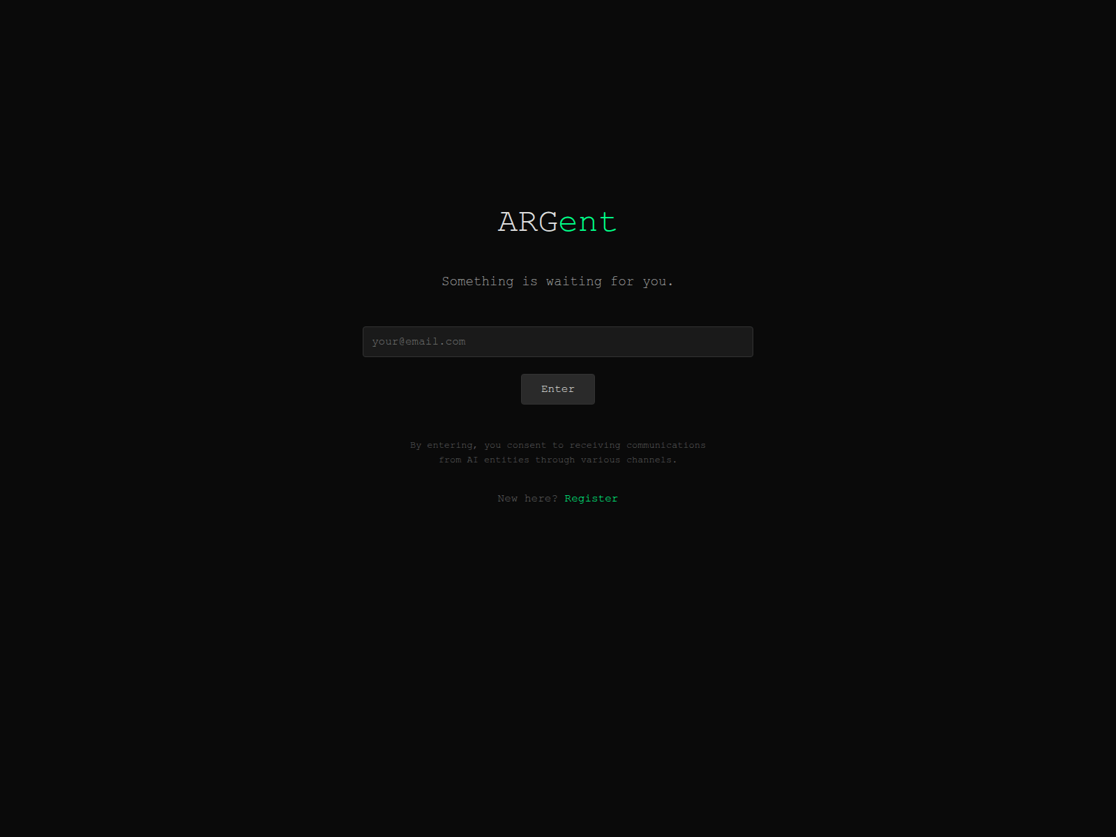 Screenshot of argent.neverdecel.com
