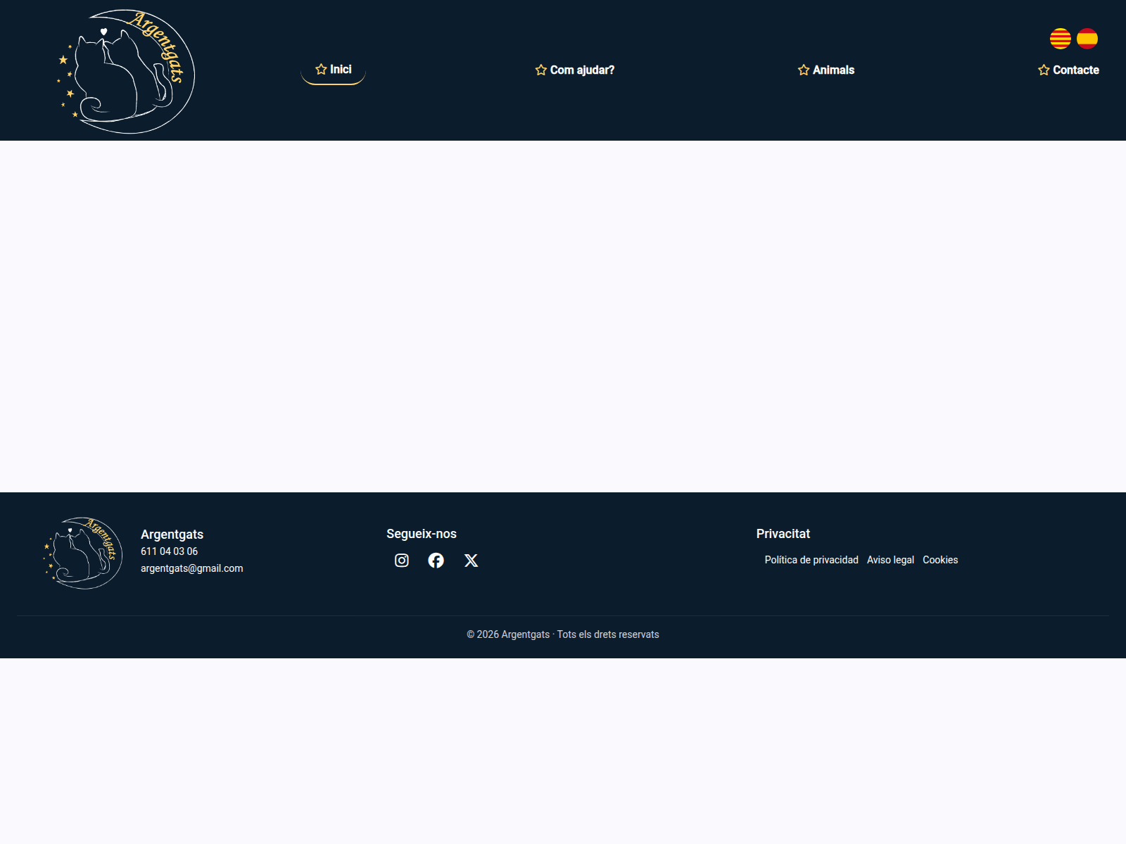 Screenshot of argentgats.es