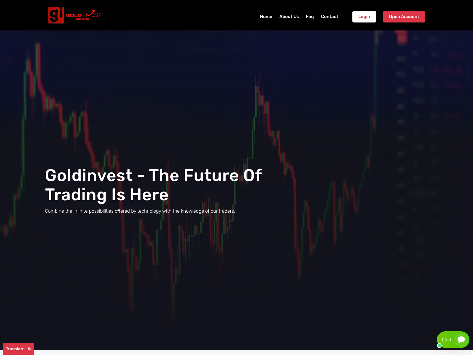 Screenshot of goldinveste.com